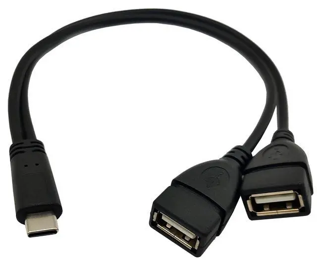 Alt view image 2 of 4 - BUCIER USB C Splitter Charge Cable,1 Feet USB Type C Male to 2 Dual USB2.0 Female Y Splitter Extension Charging Cable(Only for Charging) (Type C Male to 2* USB Female)