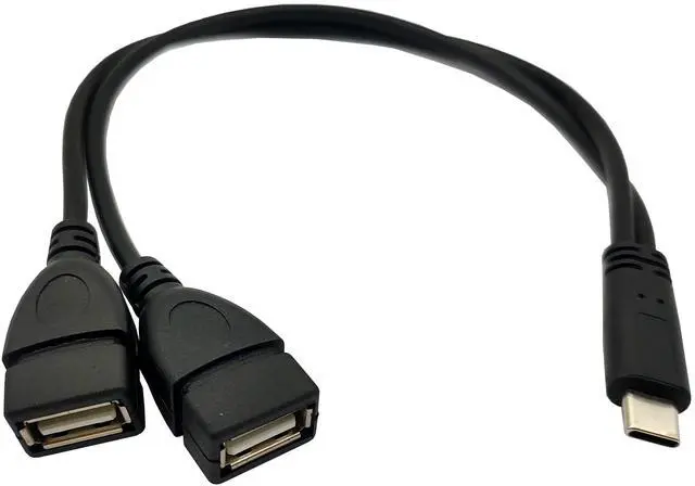 Main image of BUCIER USB C Splitter Charge Cable,1 Feet USB Type C Male to 2 Dual USB2.0 Female Y Splitter Extension Charging Cable(Only for Charging) (Type C Male to 2* USB Female)