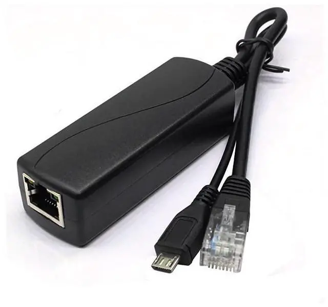 Alt view image 2 of 6 - 4Pack Active 5V 24A PoE Splitter Adapter IEEE 8023af Compliant Micro USB 48V to 5V24A for Tablets Dropcam or Raspberry Pi IPC IP Camera and More