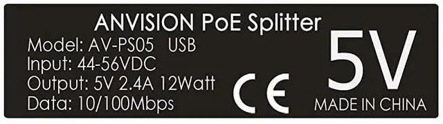 Alt view image 6 of 6 - 4Pack Active 5V 24A PoE Splitter Adapter IEEE 8023af Compliant Micro USB 48V to 5V24A for Tablets Dropcam or Raspberry Pi IPC IP Camera and More