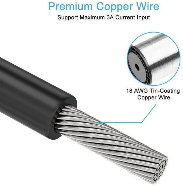 Alt view image 7 of 7 - BUCIER [2-Pack] 15 Pin SATA Power Extension Cable, Male to Female Cable  10 inch, Black