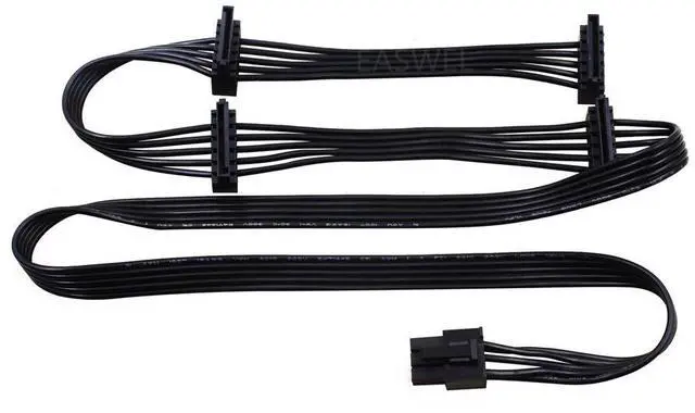 Alt view image 5 of 6 - BUCIER PCI-e 6Pin Male 1 to 4 SATA 15Pin Power Supply Cable Port Multiplier for C.ORSAIR RMx Series RM1000x RM850x RM750X RM650x RM550x