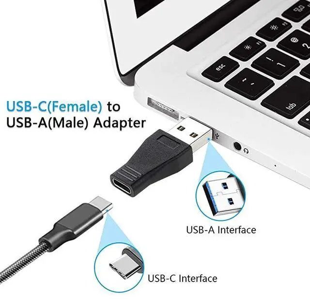 Alt view image 2 of 7 - BUCIER USB 30 to USB C Adapter 3 Pack USB 31 Type C Female to USB 30 A Male Adapter Converter Support Data Sync Charging