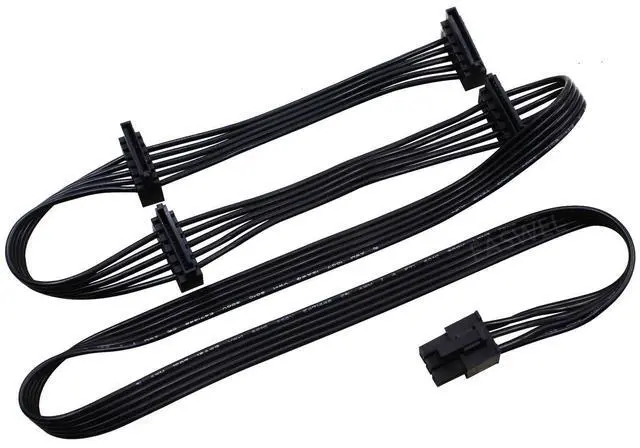 Main image of BUCIER PCIe 6pin to 4 SATA Power Supply Cable for Seasonic FOCUS Plus Gold 850 750 650