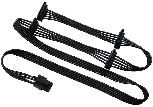 Alt view image 3 of 3 - BUCIER PCIe 6pin to 4 SATA Power Supply Cable for Seasonic FOCUS Plus Gold 850 750 650