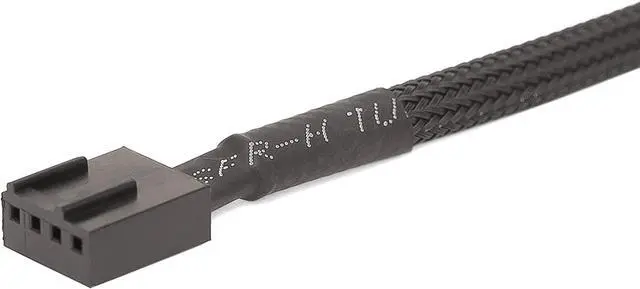 Alt view image 3 of 5 - BUCIER PWM Fan Extension Cable - 10.5 inch PC Fan Extension Cable Compatible with ATX Case 3 Pin & 4 Pin Cooling Fans. Durable Black Nylon Braided Case Fan Extension Cable (5 Pack)