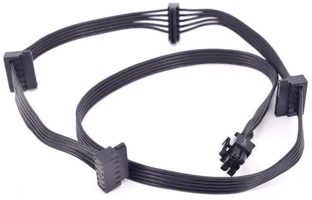 Main image of BUCIER PCI express 6Pin 1 to 4 SATA Power Supply Cable Multiplier for C.ORSAIR RM X series RM1000x RM850x RM750X RM650x RM550