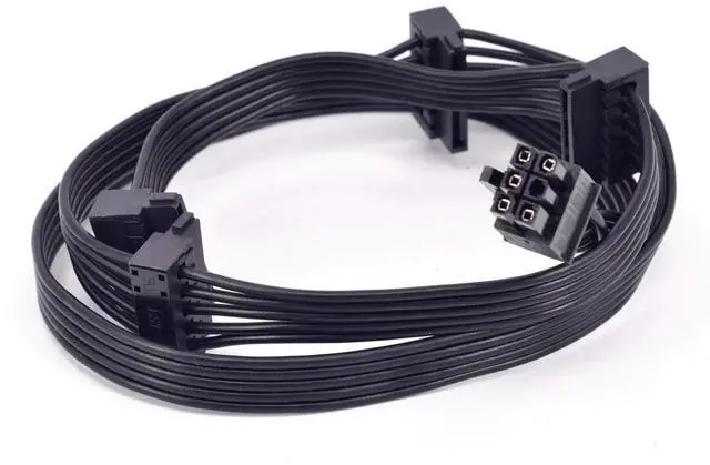 Alt view image 4 of 4 - BUCIER PCI express 6Pin 1 to 4 SATA Power Supply Cable Multiplier for C.ORSAIR RM X series RM1000x RM850x RM750X RM650x RM550