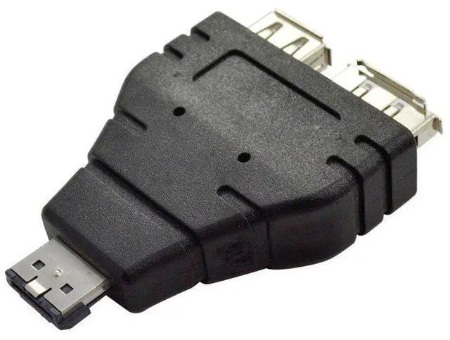 Alt view image 2 of 5 - BUCIER Power eSATA To eSATA + USB Combo Splitter Converter Adapter Connector Hard Disk Cable Dual Port Converters Universal