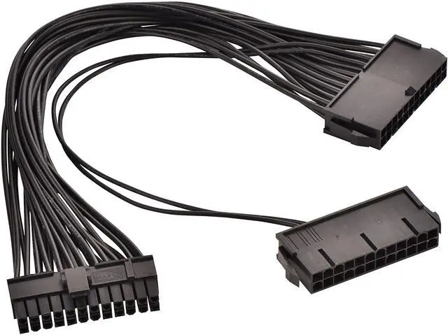 Main image of BUCIER 24 Pin Main Second Dual PSU ATX Power Supply Motherboard Adapter Cable