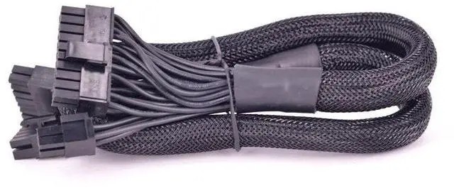 Alt view image 2 of 6 - BUCIER PSU Modular 14+10pin to 20+4Pin ATX Power Supply Cable 24Pin Motherboard Flat Cable for C.orsair HX1200i HX1000i HX850i HX750i