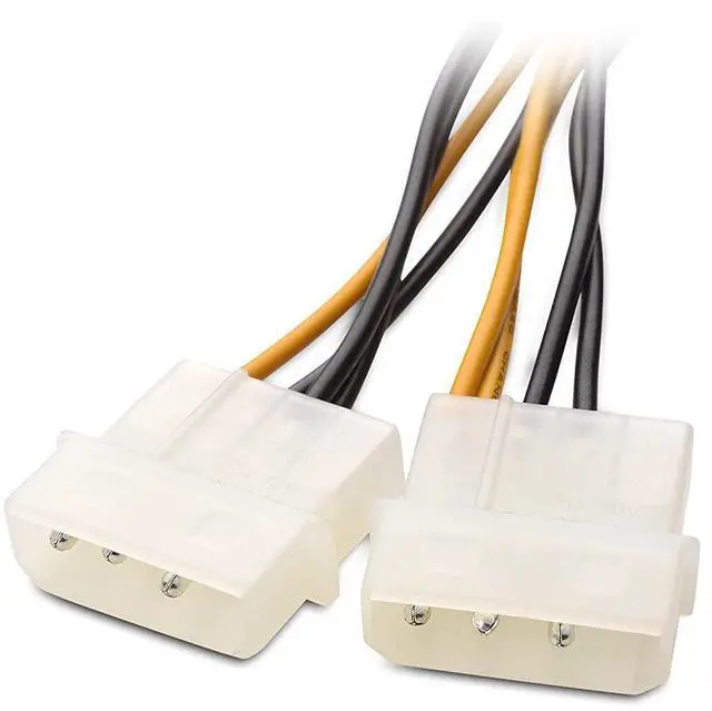 Alt view image 6 of 6 - BUCIER (2-Pack) 8-Pin PCIe to Molex (2x) Power Cable 4 InchesParent