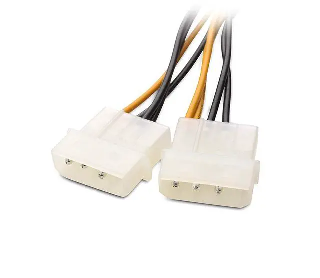 Alt view image 4 of 6 - BUCIER (2-Pack) 8-Pin PCIe to Molex (2x) Power Cable 4 InchesParent