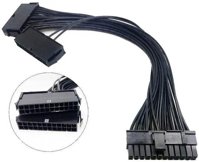 Main image of BUCIER 24 pin ATX Mainboard Power Supply PSUMotherboard Adapter Connector Cable Dual allows to turn on/off two power supplies