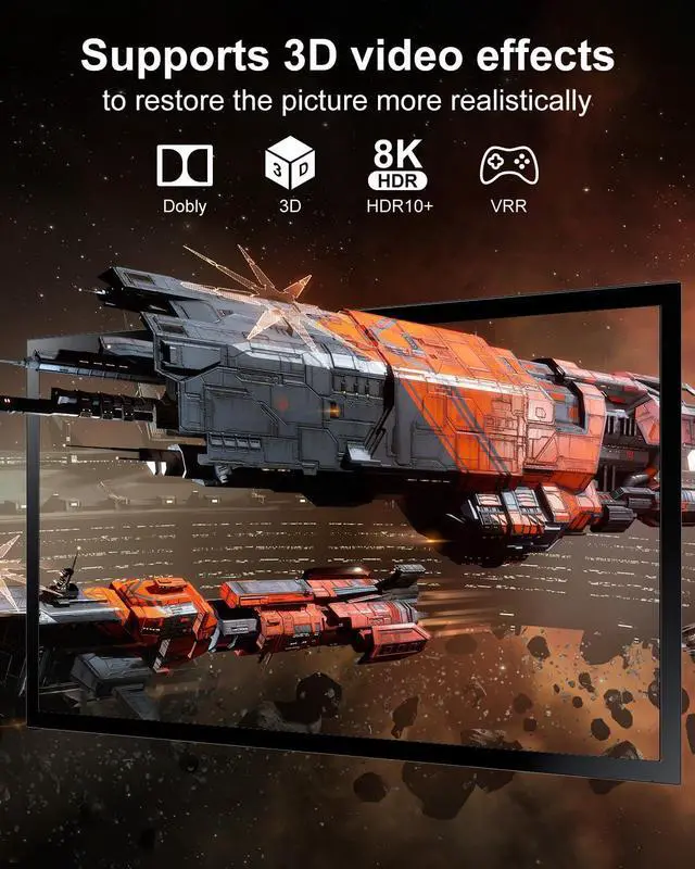 Alt view image 5 of 7 - BUCIER HDMI Splitter 120Hz 4k-5 in 1 Out 8K HDMI 2.1 Switch Box Port Expander Selector with Remote Support 3D/HDR/HDCP2.3, Compatible with PS 5/4/3 Xbox Switch DVD Player TV PC 4k 120Hz HDMI Splitter