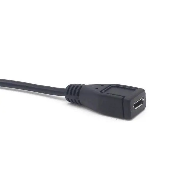 Alt view image 6 of 6 - BUCIER Micro USB Left Angle,Micro USB Extension Cable, 90 Degree Micro-B Male to Female Extension Cable, Data Transferring Cable Suitable for Samsung, Driving Recorder,and More-2pack