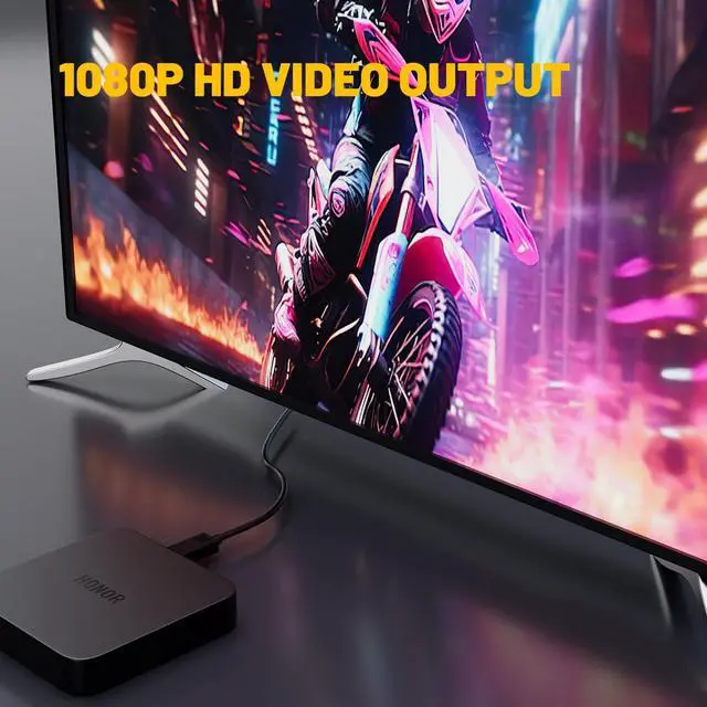Alt view image 3 of 7 - BUCIER HDMI to RCA Cable with Built-in Converter, 1080P HDMI to 3 RCA AV Adapter (Composite Video + Audio), 5ft (1.5m) for Connecting DVD Player, HDTV, PC to Old TV, Projector, Legacy Devices