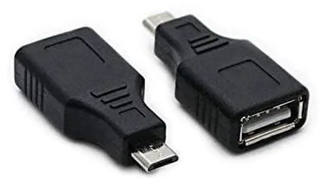 Alt view image 2 of 6 - BUCIER 2 Pack USB 2.0 Micro USB Male to Type A Female OTG Adapter Connector Converter Coupler