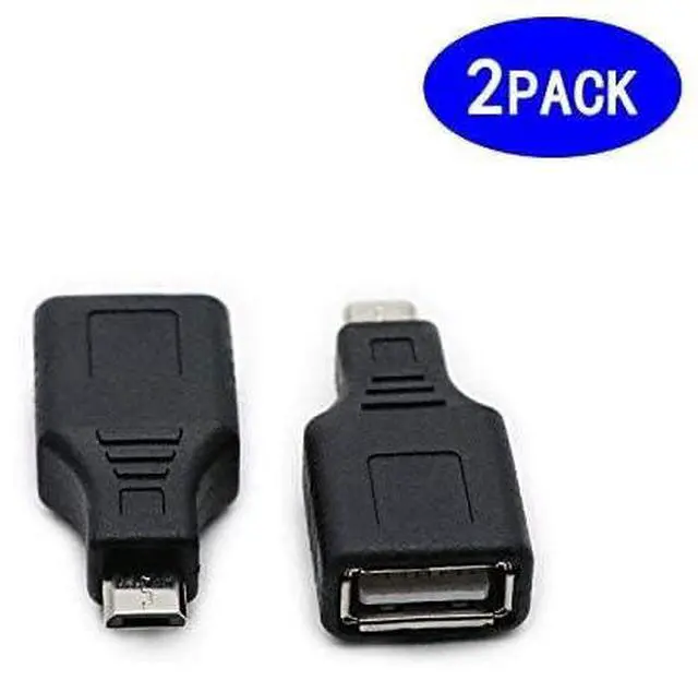 Alt view image 4 of 6 - BUCIER 2 Pack USB 2.0 Micro USB Male to Type A Female OTG Adapter Connector Converter Coupler