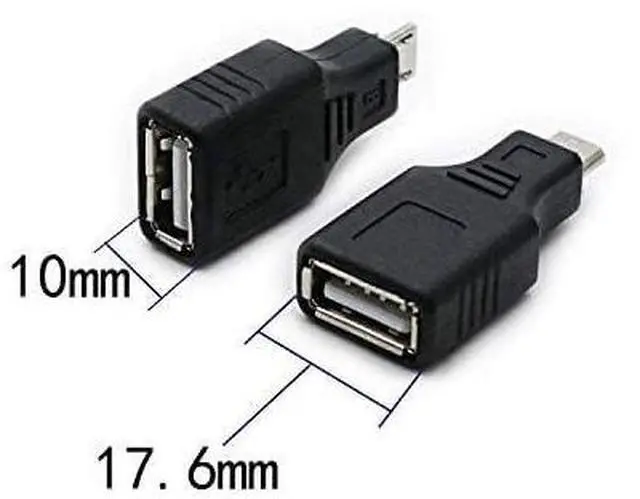 Alt view image 6 of 6 - BUCIER 2 Pack USB 2.0 Micro USB Male to Type A Female OTG Adapter Connector Converter Coupler