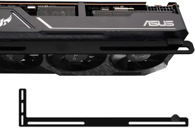 Main image of GPU Holder,Graphics Card Brace Support,Video Card Holder,GPU VGA Bracket for Custom Desktop PC Gaming-3mm Aluminum-Black