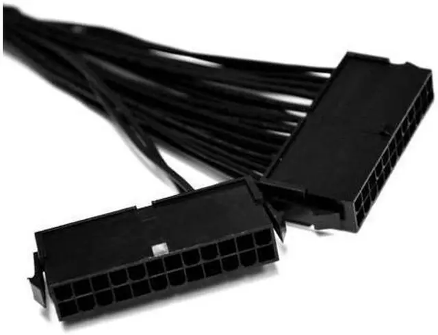 Alt view image 3 of 4 - 24 Pin Dual Power Supply Adapter Cable For PC ATX Motherboard Add On Second Power Supply BTC ETH Ethereum