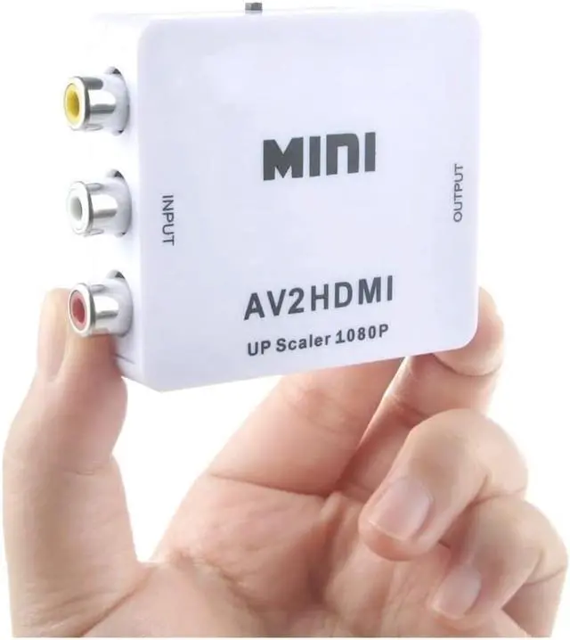 Alt view image 2 of 4 - Udigital Mini RCA/AV 3RCA Composite Video AV to HDMI Converter for TV/PC/PS3/Xbox one/Blue-Ray DVD, DVR 1080P Upscaler
