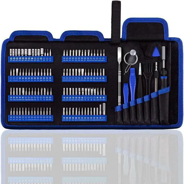 Main image of Professional Computer Repair kit, Precision Eectronic Screwdriver Set, with 112 Magnetic Bit, Suitable for Phone, iPhone, PC, MacBook, Laptop, PS4, Xbox Repair of Small Technical Tools