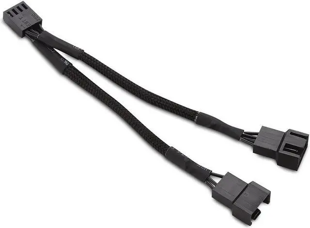 Alt view image 3 of 5 - 2-Pack 2 Way 4 Pin PWM Fan Splitter Cable - 4 Inches