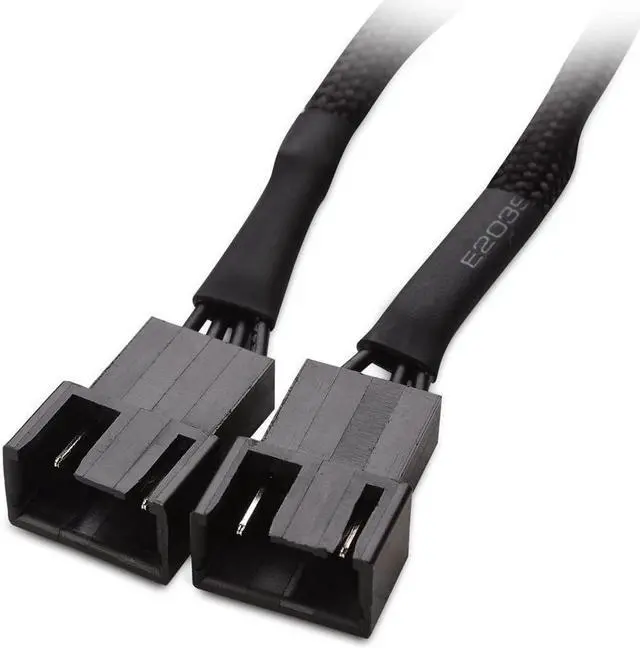 Alt view image 5 of 5 - 2-Pack 2 Way 4 Pin PWM Fan Splitter Cable - 4 Inches