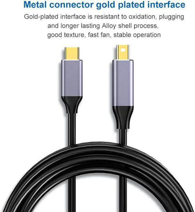 Main image of COFIER  type-c to Mini DisplayPort  DP Cable 4K@60Hz 6ft Unidirectional transmission Compatible with MacBook Pro MacBook Air More USB C Device