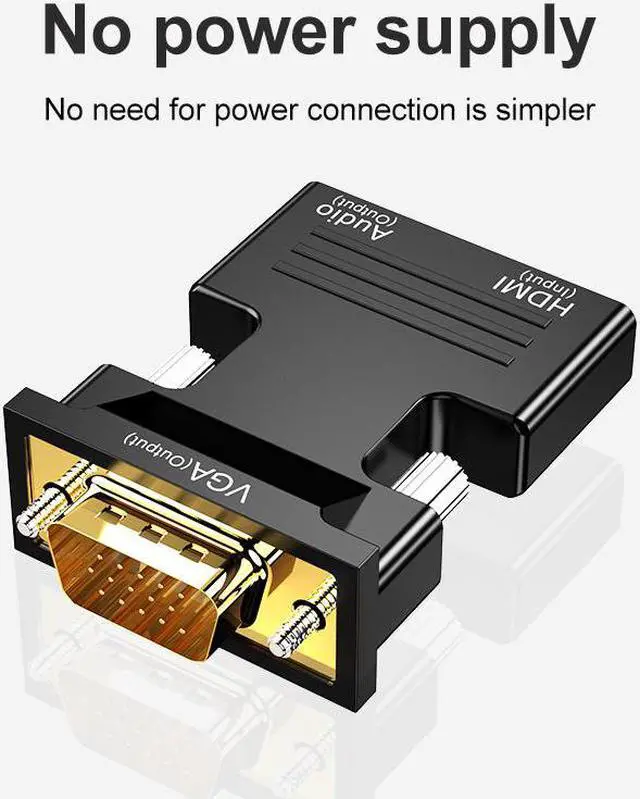 Alt view image 5 of 5 - COFIER  Hot Low Power Portable Digital-to-analog Converter Box Adapter HDM/Mini HDMI/Micro HDMI to VGA Audio Video For DVD PC Laptop