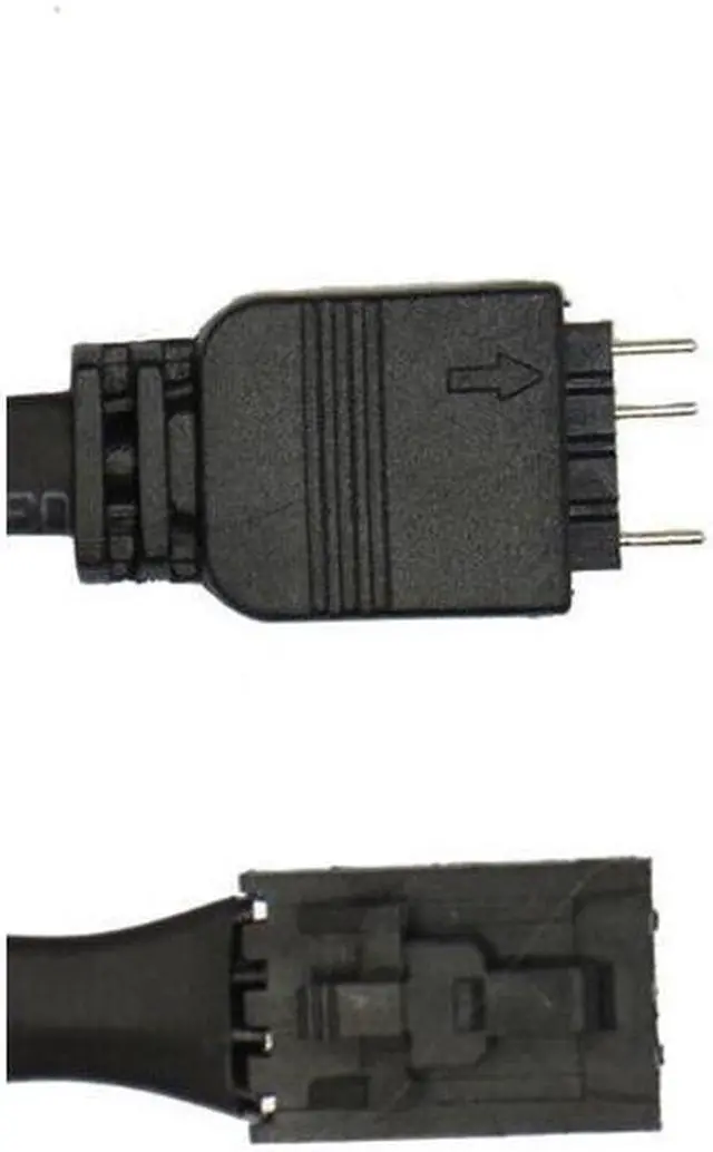 Alt view image 3 of 6 - Adapter cable For Corsair RGB Fan (4-pin) to Asus Aura/MSI Mystic Light Addressable RGB