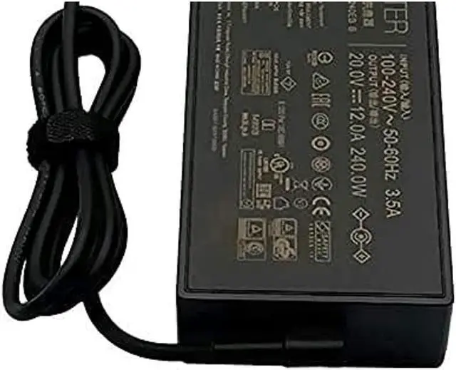 Alt view image 6 of 7 - New Compatible with ASUS ADP-240EB B 20V 12A 240W 6.0 x 3.7mm AC Adapter Notebook Charger ROG 15 GX550LXS RTX2080 Laptop Power Supply, AD065G2Uz