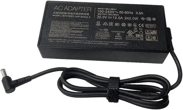 Alt view image 7 of 7 - New Compatible with ASUS ADP-240EB B 20V 12A 240W 6.0 x 3.7mm AC Adapter Notebook Charger ROG 15 GX550LXS RTX2080 Laptop Power Supply, AD065G2Uz