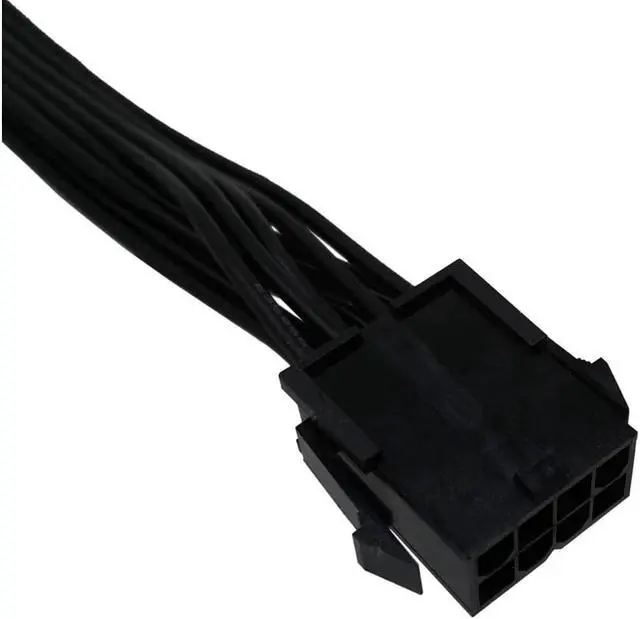 Alt view image 2 of 4 - CPU 8 Pin Female to CPU 8 Pin ATX 4 Pin Male Power Supply Converter Adapter Extension Cable for Motherboard 9.5-inch(24cm)