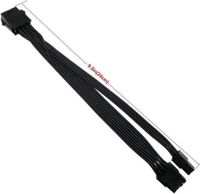 Alt view image 3 of 4 - CPU 8 Pin Female to CPU 8 Pin ATX 4 Pin Male Power Supply Converter Adapter Extension Cable for Motherboard 9.5-inch(24cm)