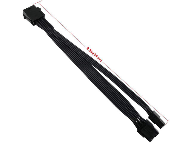 thumbnail interactive-video image 1 of CPU 8pin Female To 10pin Male Power Adapter Cable – 35cm, Unbranded 1 of 3