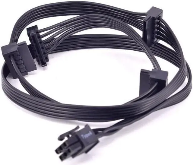 Main image of PCI-E 6Pin 1 to 4 SATA Power Supply Cable for CORSAIR RM1000x RM850x RM750X PSU