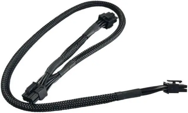 Alt view image 2 of 3 - Braided 8 PIN TO dual 8pin(6+2)(6+2) PCIE VGA Cable for EVGA SuperNOVA 80 PLUS