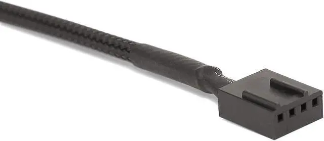 Alt view image 5 of 5 - PWM Fan Extension Cable - 10.5 inch PC Fan Extension Cable Compatible with ATX Case 3 Pin & 4 Pin Cooling Fans. Durable Black Nylon Braided Case Fan Extension Cable (5 Pack)