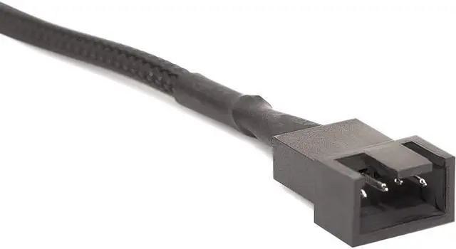 Alt view image 3 of 5 - PWM Fan Extension Cable - 10.5 inch PC Fan Extension Cable Compatible with ATX Case 3 Pin & 4 Pin Cooling Fans. Durable Black Nylon Braided Case Fan Extension Cable (5 Pack)