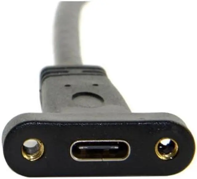 Alt view image 3 of 6 - BUCIER USB 3.1 Front Panel Header to USB-C Type-C Female Extension Cable 40cm with Panel Mount Screw UC-037
