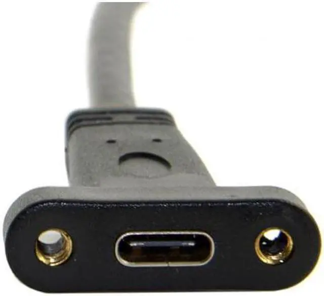 Alt view image 3 of 6 - USB 3.1 Front Panel Header to USB-C Type-C Female Extension Cable 40cm with Panel Mount Screw UC-037
