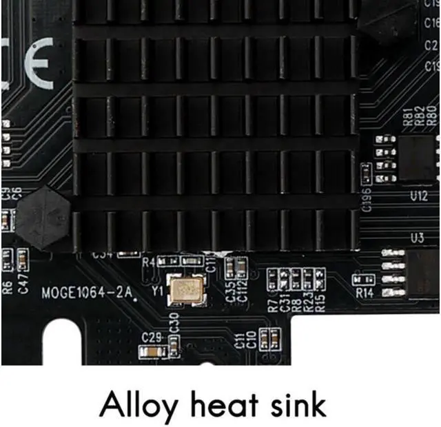 Alt view image 6 of 6 - PCIE SATA Expansion Card PCIE 1X to 16-Port SATA3.0 6Gbps SATA III Multi-Port Hard Disk Adapter Riser Card