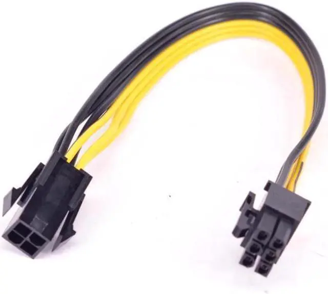 Main image of PCIe 6Pin Male to CPU 4Pin Female Power Conversion Cable ATX 12V 4 Pin to PCI express 6 Pin Power Supply Cable 18AWG