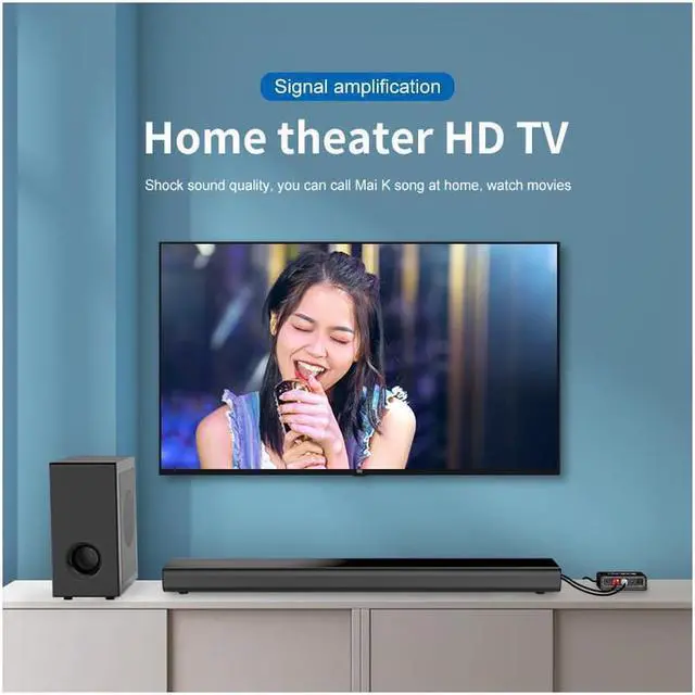 Alt view image 6 of 6 - Digital Rotary Simulation Fiber Converter Coaxial Transfer 5.1 Audio Decoders 3.5 Headphones Ribbon Adjustment