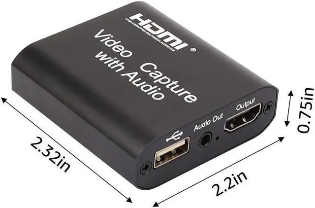 Alt view image 3 of 7 - Video Audio Capture Card HDMI to USB 2.0 1080p Record with Loop Out for Gaming Streaming Teaching Video Conference and Live Broadcasting