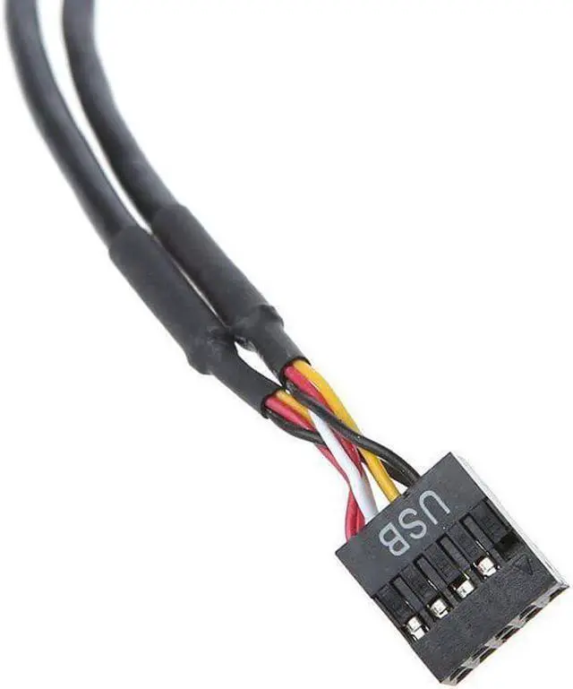 Alt view image 4 of 7 - 9pin USB header Male 1 to 4 Female Extension Cable Card Motherboard 9-Pin USB HUB USB 2.0 9 pin Connector Adapter Port Multilier