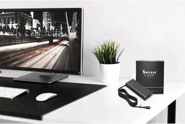 Alt view image 4 of 4 - 90W-USB-C-Power-Adapter-AC-Charger Fit for HP 904144-850 TPN-DA08 904082-003 ADP-90FE L45440-003 Laptop Power Cord Supply